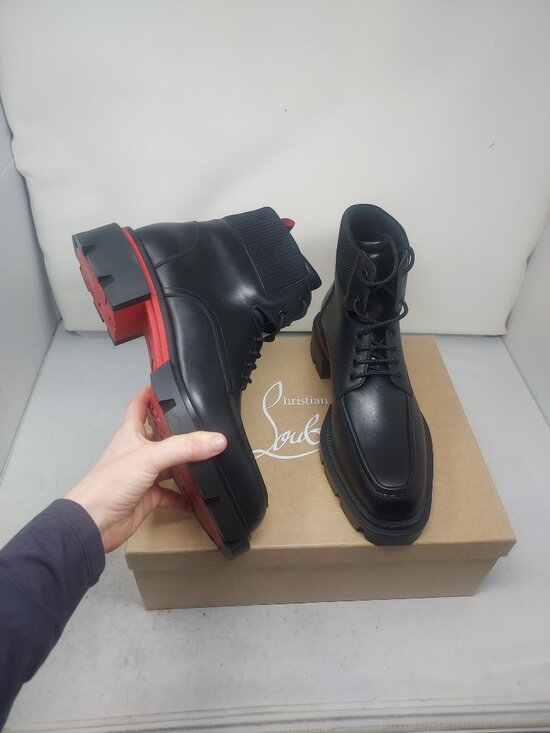 Christian Louboutin Black MENS Our Walk Flat Boot main image 4